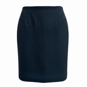 Etcetera Vintage Black Textured Pencil Skirt Size 4